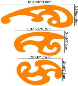 img 2 attached to 📐 URlighting French Curve Template Set (6 Pcs) - Versatile Drawing Drafting Tools for Students, Teachers, Engineers, Architects, Crafters, and Artists