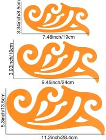 img 3 attached to 📐 URlighting French Curve Template Set (6 Pcs) - Versatile Drawing Drafting Tools for Students, Teachers, Engineers, Architects, Crafters, and Artists