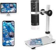 🔎 jiusion wifi usb digital microscope - 50 to 1000x wireless magnification endoscope with 8 led mini hd camera, updated stand, portable case - compatible with iphone, ipad, android, mac, windows, linux logo