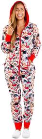 img 2 attached to 🎄 Tipsy Elves Meowy Cozy Ugly Christmas Sweater Jumpsuit for Men and Women - Crazy Cat Person