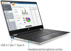 img 2 attached to 💻 2020 HP Pavilion 15.6-inch 2-in-1 Convertible HD Touchscreen Laptop with Intel Core i5-10210U, 8GB DDR4 RAM, 512GB M.2 SSD, and Windows 10