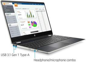 img 2 attached to 💻 2020 Ноутбук HP Pavilion 15.6-дюймовый 2-в-1 с экраном HD Touchscreen, процессором Intel Core i5-10210U, 8 ГБ оперативной памяти DDR4, 512 ГБ SSD M.2 и операционной системой Windows 10