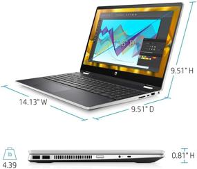 img 3 attached to 💻 2020 Ноутбук HP Pavilion 15.6-дюймовый 2-в-1 с экраном HD Touchscreen, процессором Intel Core i5-10210U, 8 ГБ оперативной памяти DDR4, 512 ГБ SSD M.2 и операционной системой Windows 10