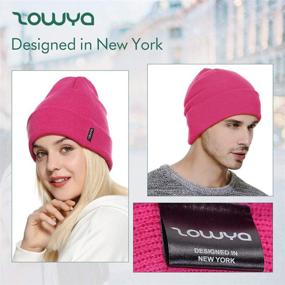 img 3 attached to 🧣 Zowya Winter Slouchy Knit Skull Cap Hat with Warm Cuff - Unisex, for Men & Women