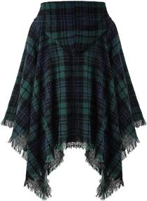 img 3 attached to 👚 Women's Fashion Must-Have: Ferand Classic Striped Sweater Poncho - Perfect Accessory for Scarves & Wraps