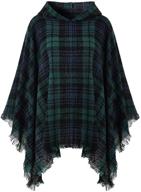 👚 women's fashion must-have: ferand classic striped sweater poncho - perfect accessory for scarves & wraps logo