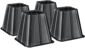 img 4 attached to 🛏️ Starplast Square Bed Risers with Average Height - Product 53-317