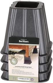 img 1 attached to 🛏️ Starplast Square Bed Risers with Average Height - Product 53-317