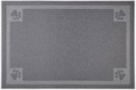 🐾 premium x-large gray cat litter box debris catcher mat – multi-functional dog food placemat 35.4"x23.6 logo