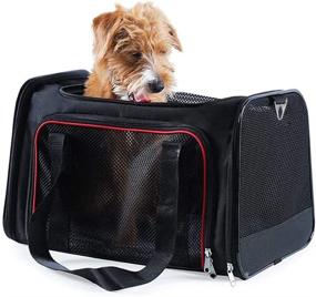 img 4 attached to 🐾 Airline Approved Soft-Sided Pet Travel Carrier - FASTINGDOG Small Dog & Cat Carrier - Portable Carrier for Small Dogs, Cats, and Puppies (Up to 9lbs)