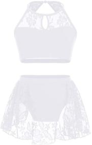 img 4 attached to 🩰 ACSUSS Girls' Ballet Dancewear: Two-Piece Clothing Sets, Skirts & Skorts