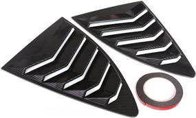img 4 attached to 🚗 Aishun Dtouch Racing 2 Piece ABS Rear Side Window Vent/Louvers for Scion FR-S/ Subaru BRZ/ Toyota 86 (2013-up) - Carbon Fiber Exterior (631#)