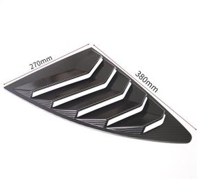 img 1 attached to 🚗 Aishun Dtouch Racing 2 Piece ABS Rear Side Window Vent/Louvers for Scion FR-S/ Subaru BRZ/ Toyota 86 (2013-up) - Carbon Fiber Exterior (631#)