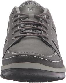 img 3 attached to Stylish Sneakers: Rockport 👟 Kicks Mudguard Blucher Embossed Men's Shoes