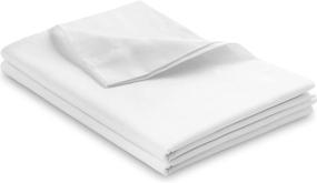 img 1 attached to PLUSHY COMFORT Luxury Flat Sheets - 1 Piece in White, 100% Egyptian Cotton, 800 Thread Count, King Size