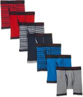 hanes boys' comfort flex fit sport ringer boxer briefs: optimal support and style, with multiple pack options logo