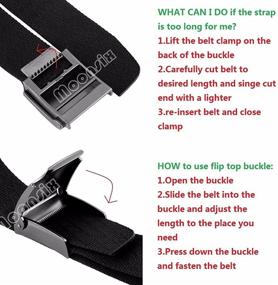 img 1 attached to 🌙 Moonsix Nylon Belts: Rock-Solid Military Men's Accessories That Last