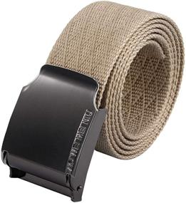 img 4 attached to 🌙 Moonsix Nylon Belts: Rock-Solid Military Men's Accessories That Last