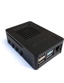 img 1 attached to 📦 Корпус MaticBox4 для Raspberry Pi 4: низкий профиль, стекируемый, монтируемый на DIN рейке, дружественный к автоматизации, с поддержкой вентилятора - металлический, черного цвета.