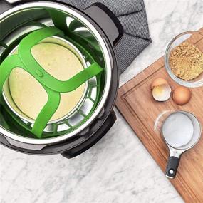 img 1 attached to 🍳 Versatile Multi-Function Silicone Pressure Cooker Sling 6Qt/8Qt - Green