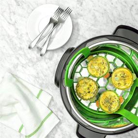 img 2 attached to 🍳 Versatile Multi-Function Silicone Pressure Cooker Sling 6Qt/8Qt - Green