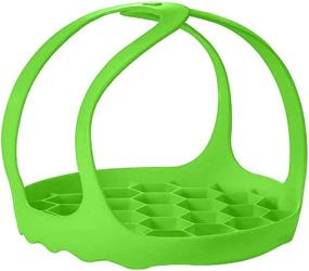 img 4 attached to 🍳 Versatile Multi-Function Silicone Pressure Cooker Sling 6Qt/8Qt - Green