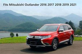 img 3 attached to 🚗 Комплект грязезащитных крыльев для Mitsubishi Outlander 2016-2021 - комплект из 4-х штук для передних и задних колес | Защита от брызг грязи от TOPGRIL