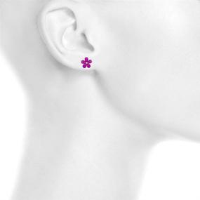 img 2 attached to 💎 Exquisite Floral Crystal Stud Earring Set in a Variety of Colors