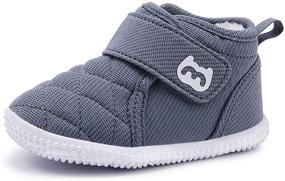 img 4 attached to 👟 Winter Walking Sneakers for Infant and Toddler Boys