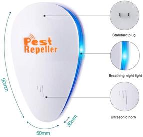 img 2 attached to 🐜 2020 Upgrade Ultrasonic Pest Repeller 6 Pack: Best Indoor Repellent for Children and Pets Safety, Electronic Pest Control for Mosquitoes, Mice, Cockroaches, Rats, Bugs, Spiders, and Ants