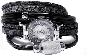 img 1 attached to MINILUJIA Engraved Bohemian Adjustable Artificial Women's Watches