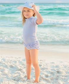 img 3 attached to 👙 Polka Dot Bikini 2-Piece Swimsuit Set with Rash Guard and UPF 50+ Sun Protection for Baby/Toddler Girls