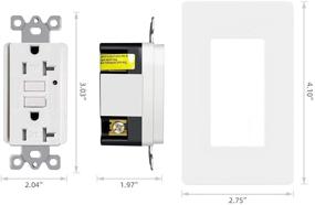 img 3 attached to 🔒 Enhanced Safety with Tamper Resistant Receptacle Indicator Wallplate MICMI