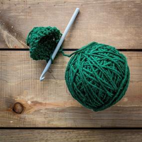 img 2 attached to 🧶 Mary Maxim Starlette Sparkle Yarn 'Emerald': High-Quality 4 Medium Worsted Weight Yarn for Knit & Crochet Projects - 196 Yards Long-lasting 4 Ply Yarn with 98% Acrylic and 2% Polyester Blend