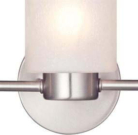 img 3 attached to Westinghouse Lighting 6227900 Sylvestre Interior Wall Fixture: Brushed Nickel Finish with Frosted Seeded Glass - 3-Light Design