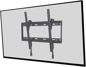 img 3 attached to 📺 Premium Atlantic Tilting TV Wall Mount for 37-84 inch Flat Screen TVs: Includes 6ft HDMI Cable, Cable Ties, and Leveler - PN63607152