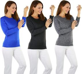 img 2 attached to Cozy up with ToBeInStyle Women's Fleece Sleeve Thermal for Ultimate Comfort: Clothing, Lingerie, Sleep & Lounge