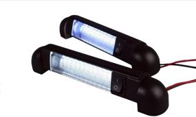 img 3 attached to 💡 Water Resistant LED Bar Light: Pivoting 6" Courtesy Lamp with On/Off Switch - 12V DC Convenience Solution