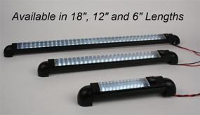 img 1 attached to 💡 Water Resistant LED Bar Light: Pivoting 6" Courtesy Lamp with On/Off Switch - 12V DC Convenience Solution