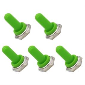 img 3 attached to 🔒 Protect Your Toggle Switch with Mxuteuk 5Pcs Green 12Mm Waterproof Rubber Boot Cover Cap Ten-MZ-G