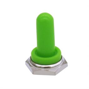 img 1 attached to 🔒 Protect Your Toggle Switch with Mxuteuk 5Pcs Green 12Mm Waterproof Rubber Boot Cover Cap Ten-MZ-G