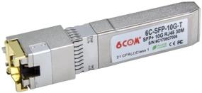 img 1 attached to 6COM 10GBase-T SFP+ RJ45 Трансивер - высокоскоростной, совместим с Arista SFP-10GE-T и открытыми переключателями
