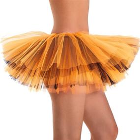 img 1 attached to 👗 Phantomon Women's Teens Classic Elastic 5 Layered Tulle Ballet Skirt - Vintage 1950s Style, Short Skirt for Adults