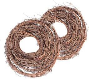 img 4 attached to 🎗️ 15 Feet DIY Crafts Natural Grapevine Twig Vine Garland Wreaths - Enhance Wedding, House, and Holiday Door Wall Decor - 2 Pack