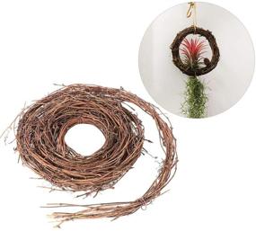 img 1 attached to 🎗️ 15 Feet DIY Crafts Natural Grapevine Twig Vine Garland Wreaths - Enhance Wedding, House, and Holiday Door Wall Decor - 2 Pack