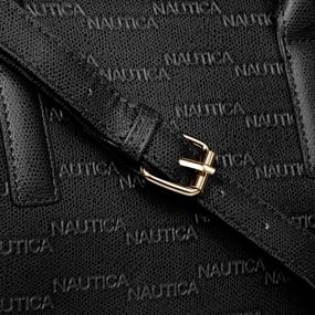 img 1 attached to 👜 Nautica Sandy Junior Top-handle Satchel featuring Detachable Crossbody Strap