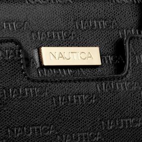 img 2 attached to 👜 Nautica Sandy Junior Top-handle Satchel featuring Detachable Crossbody Strap
