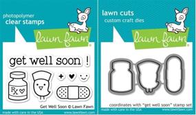 img 1 attached to Lawn Fawn Get Well Soon Stamp and Die Set - LF682 (Stamp) & LF683 (Die) - Customized Set