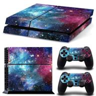 🌌 mattay ps4 starry galaxy whole body vinyl skin sticker decal set for playstation 4 system console and controllers logo