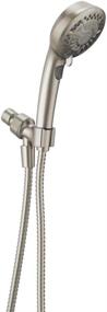 img 1 attached to 🚿 Enhance Your Shower Experience with Delta 75601SN 7-Spray Hand Shower in SpotShield Brushed Nickel